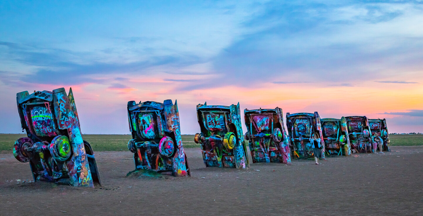 Cadillac Ranch ad Amarillo, Texas