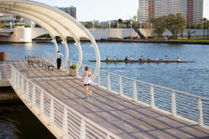 Tampa Riverwalk in Tampa, Florida