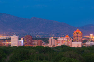 Skyline view of Albuquerque, New Mexico