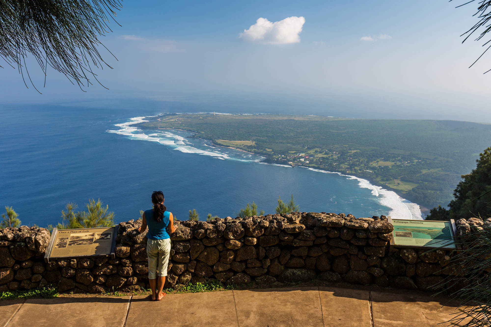 Aussichtspunkt Kalaupapa auf Molokaʻi, Hawaii