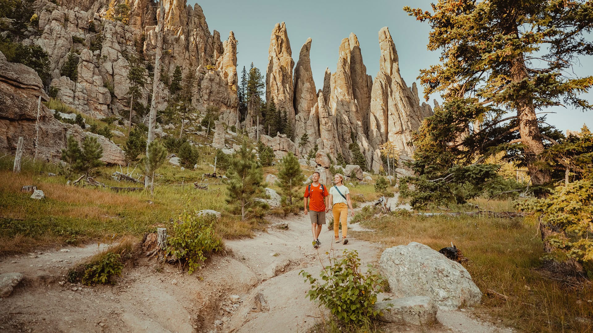 Randonnée sur le sentier Cathedral Spires dans les Black Hills, Dakota du Sud