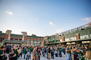 Tailgate Village a Titletown a Green Bay, Wisconsin