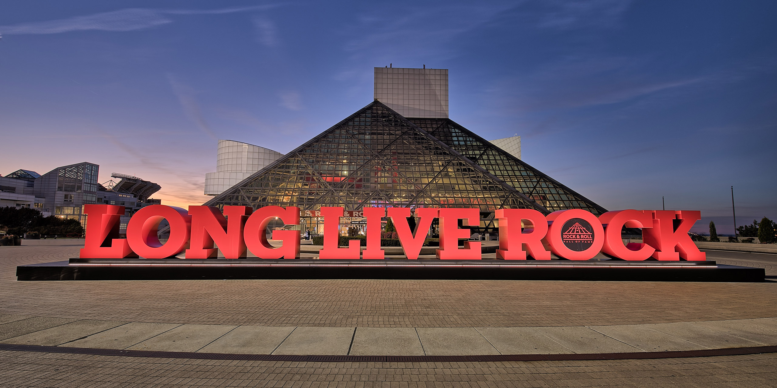 Die Rock & Roll Hall of Fame in Cleveland, Ohio