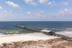 Vue aérienne du Gulf State Park à Gulf Shores, Alabama
