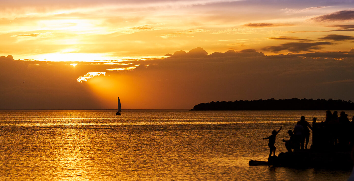 Coucher de soleil sur Green Bay, depuis Ephraim, Wisconsin