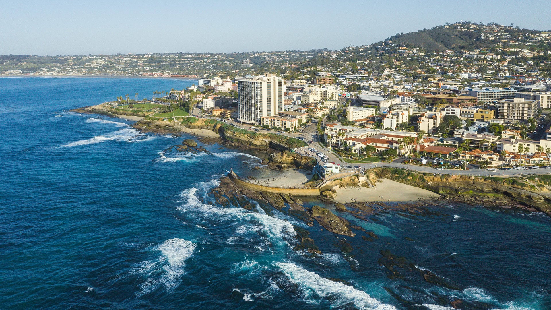 Vista aerea di San Diego, California