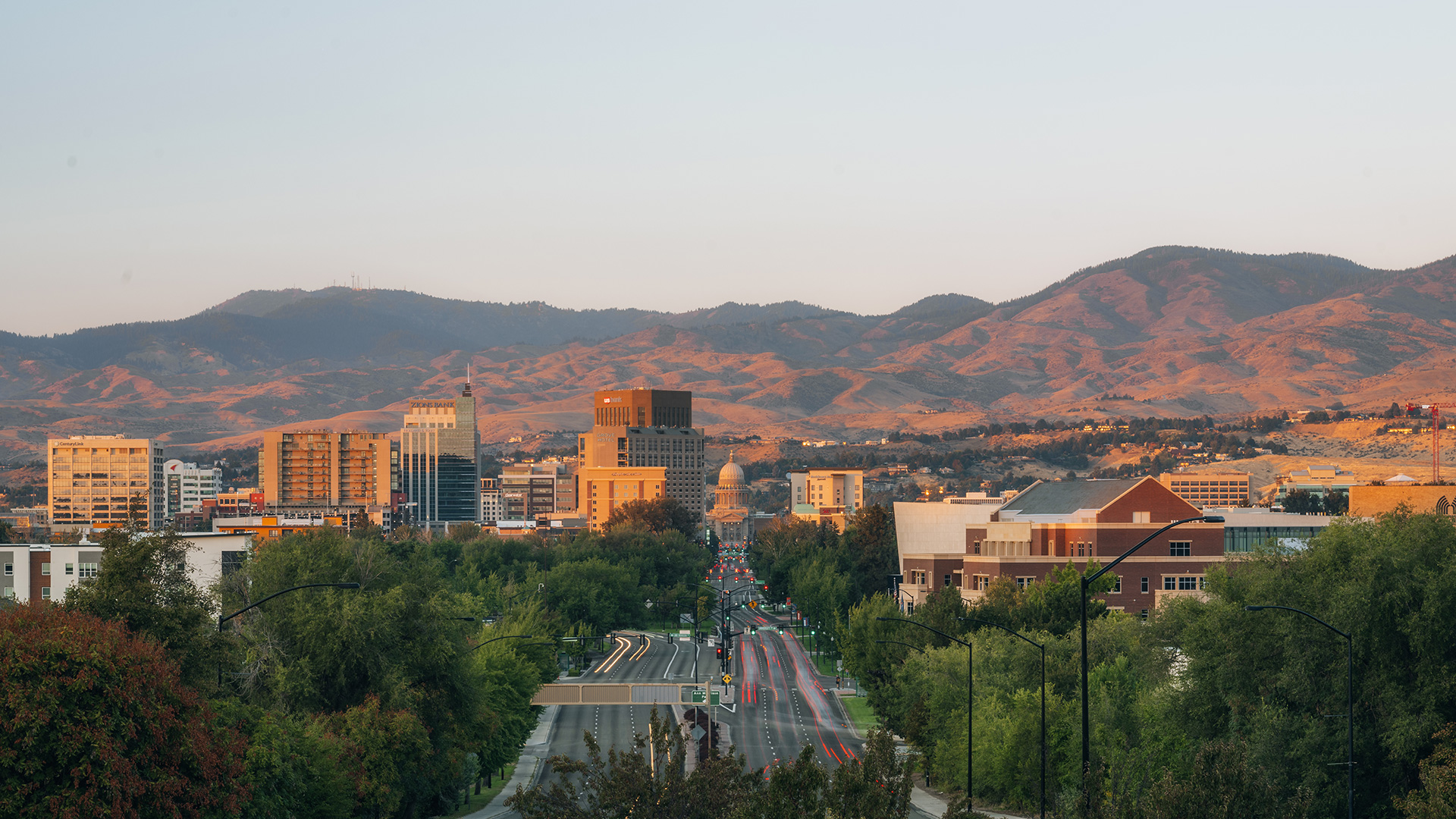 Blick auf die Skyline von Boise, Idaho