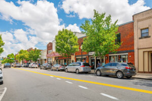 Negozietti incantevoli nel centro di Franklin, Tennessee