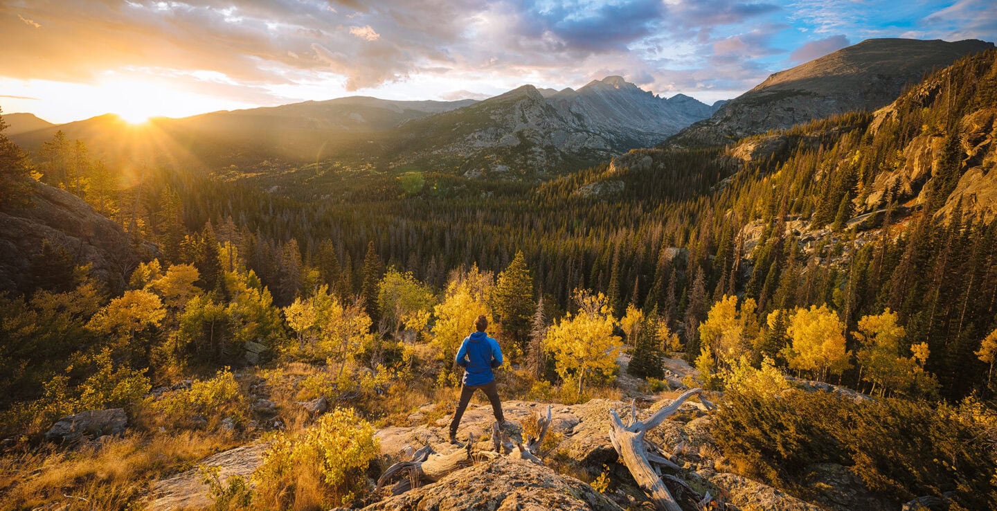 Caminata de otoño en Estes Park, Colorado; Crédito: John Berry/Visit Estes Park