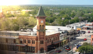 La Torre del Reloj Glockenspiel en el Centro Histórico de Grapevine, Texas; Crédito: Grapevine CVB