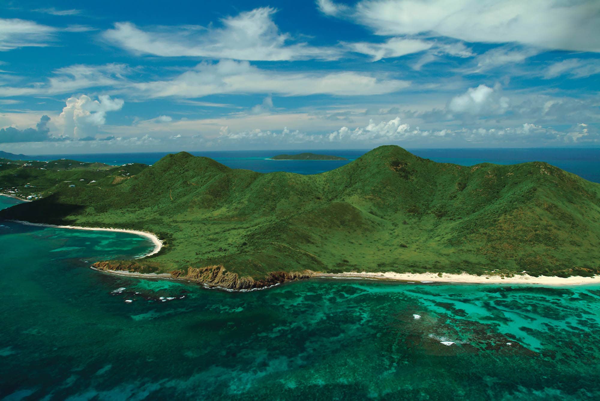Una vista aerea di St. Croix, Isole Vergini Americane