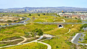 Veduta aerea del Great Park a Irvine, California