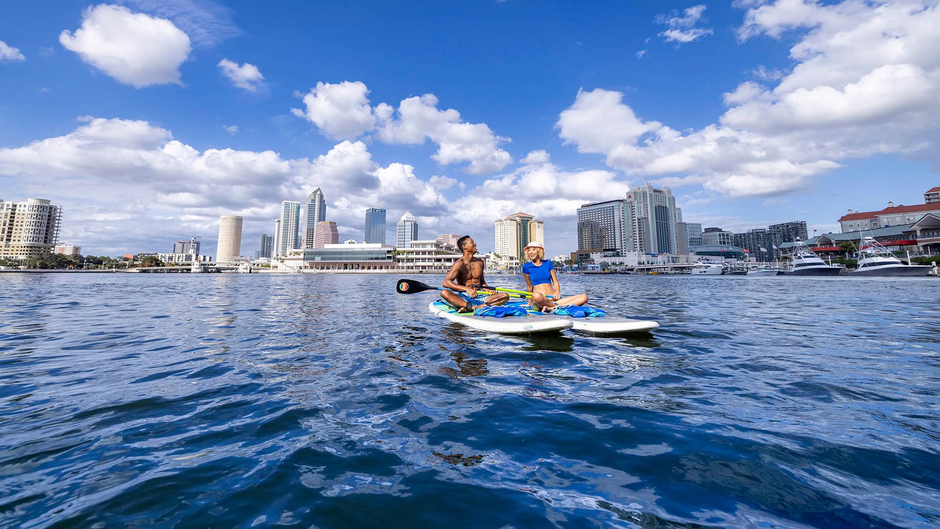 Paddlers on the Hillsborough River in Tampa, Florida; Credit: Visit Tampa Bay
