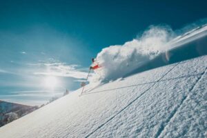 Skifahren am Galena Summit in Sun Valley, Idaho; Bildnachweis: Wyatt Caldwell / Visit Sun Valley