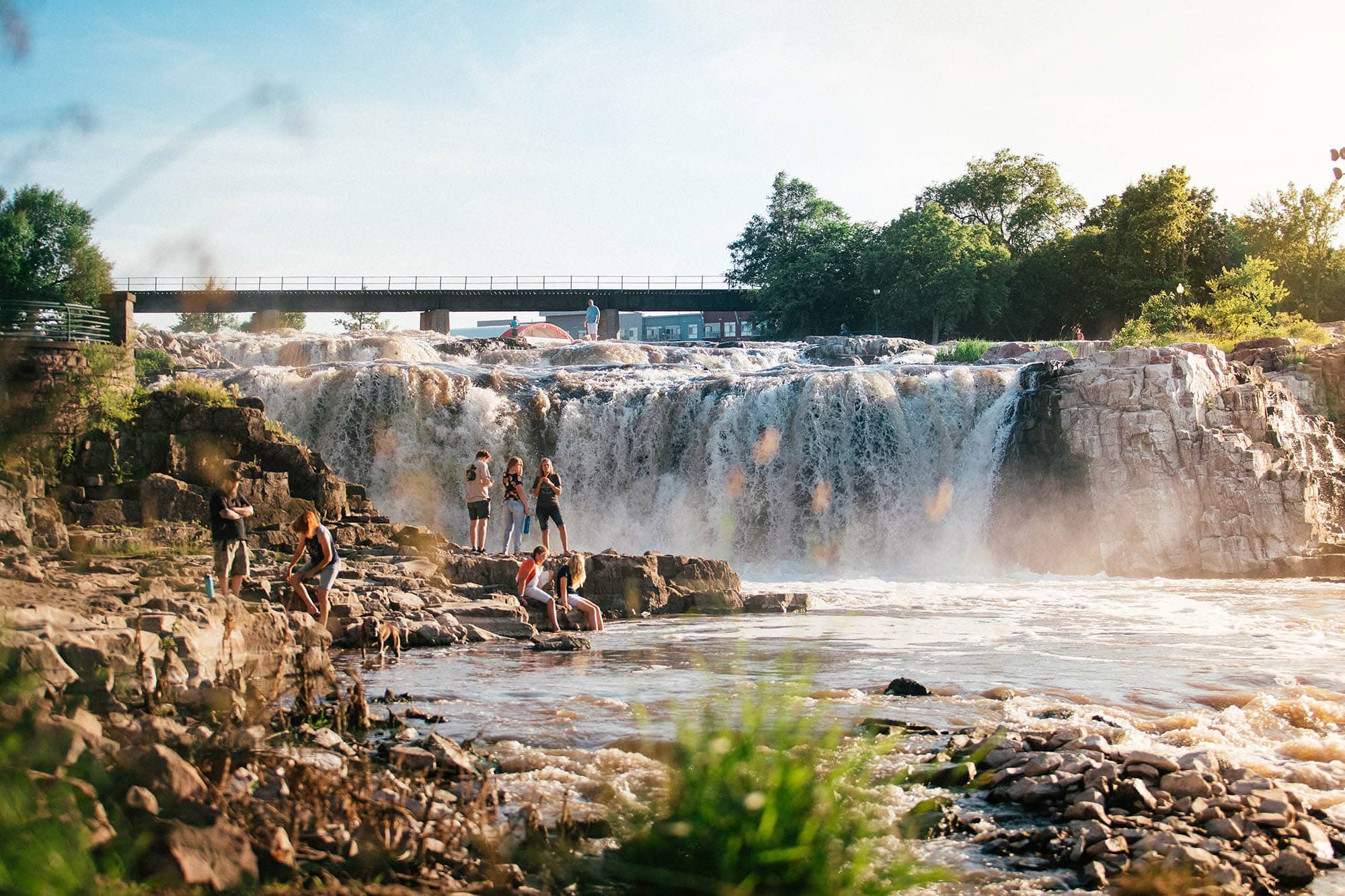 Falls Park in Sioux Falls, South Dakota