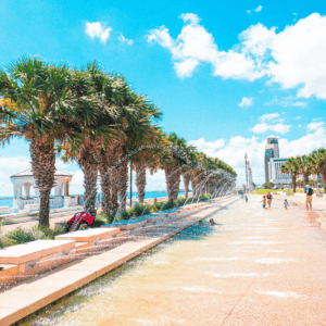Corpus Christi Downtown Seawall en Corpus Christi, Texas
