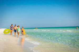 Strolling the beach in Pensacola, Florida
