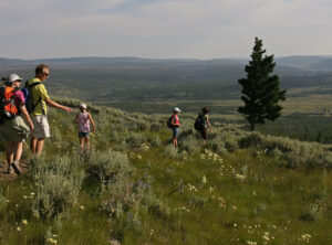 Faire de la randonnée sur le sentier Bunsen Peak dans le Yellowstone National Park
