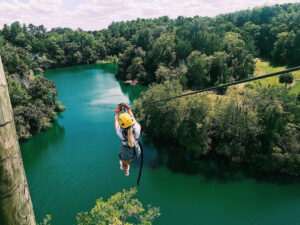 Ziplining at The Canyons in Marion County, Florida