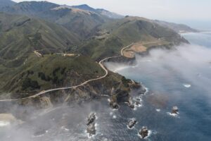 La costa di Big Sur nella contea di Monterey, in California
