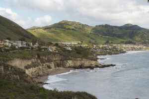 Quartieri sulla scogliera a Pismo Beach, California
