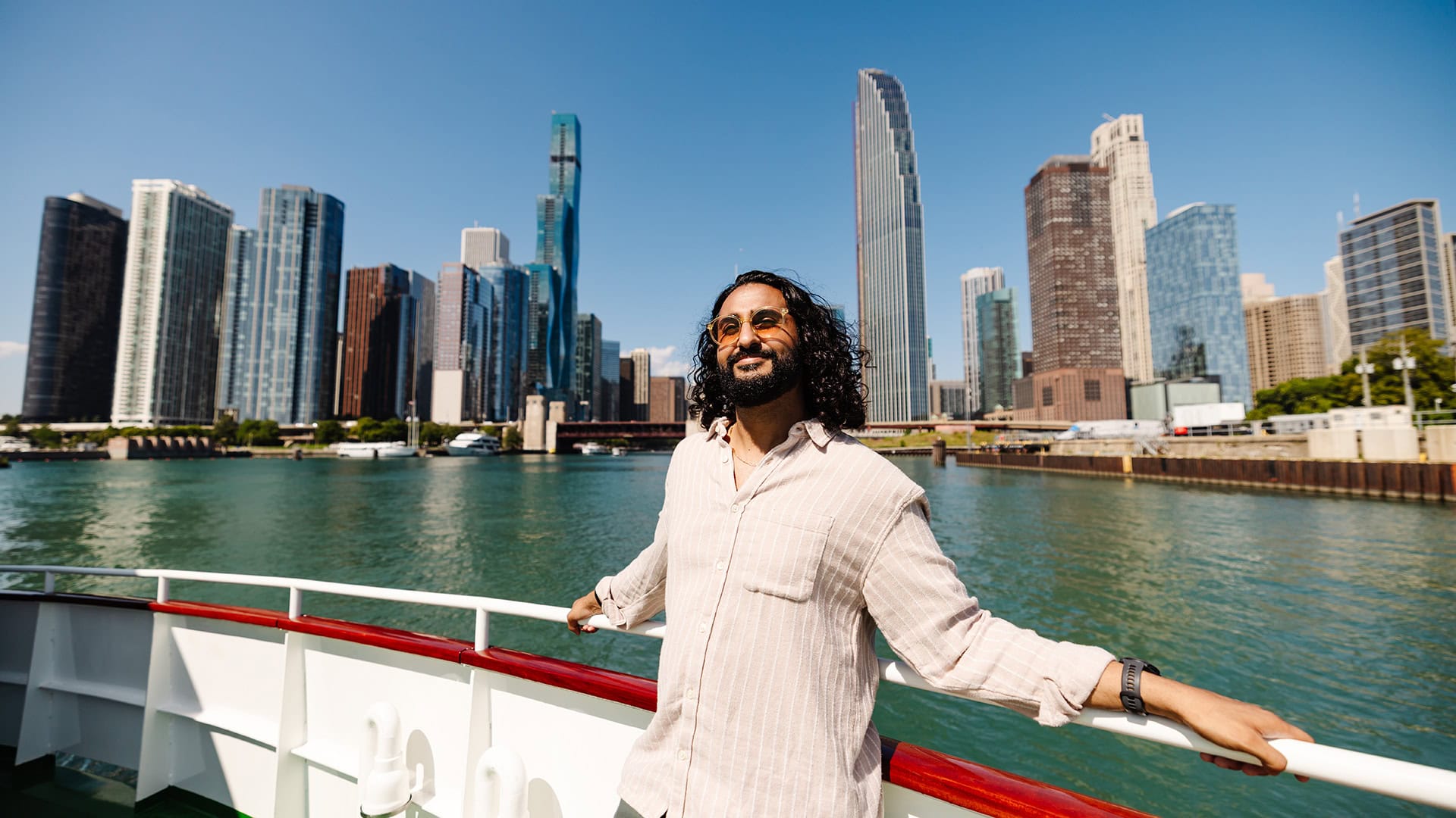 Eine Bootstour machen in Chicago , Illinois